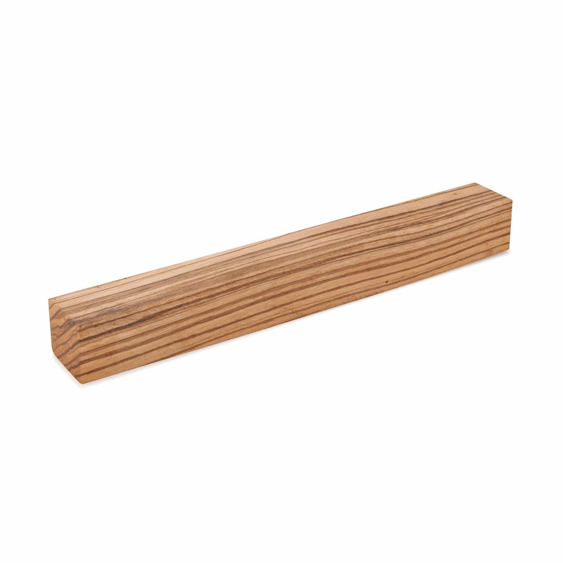 Zebrawood Wood Turning Stock - Thickness:1-1/2" - Width:1-1/2" - Length:12"